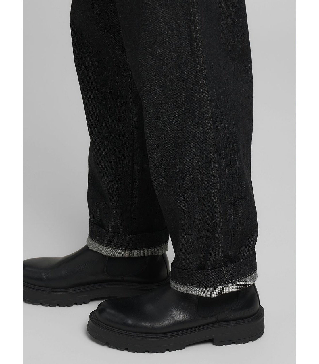 リラックスフィットELYM デニムチノパンツ 詳細画像 ブラック 6